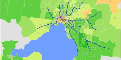 வரைபடம் மெல்போர்ன், cbd