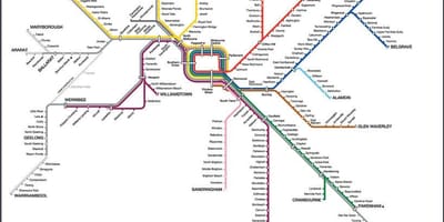 மெல்போர்ன் ptv வரைபடம்